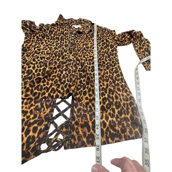 🔥5/20🔥Nicki Minaj Animal Print Blouse * High-Low * Blouse Sz M NWOT - Picture 7 of 11